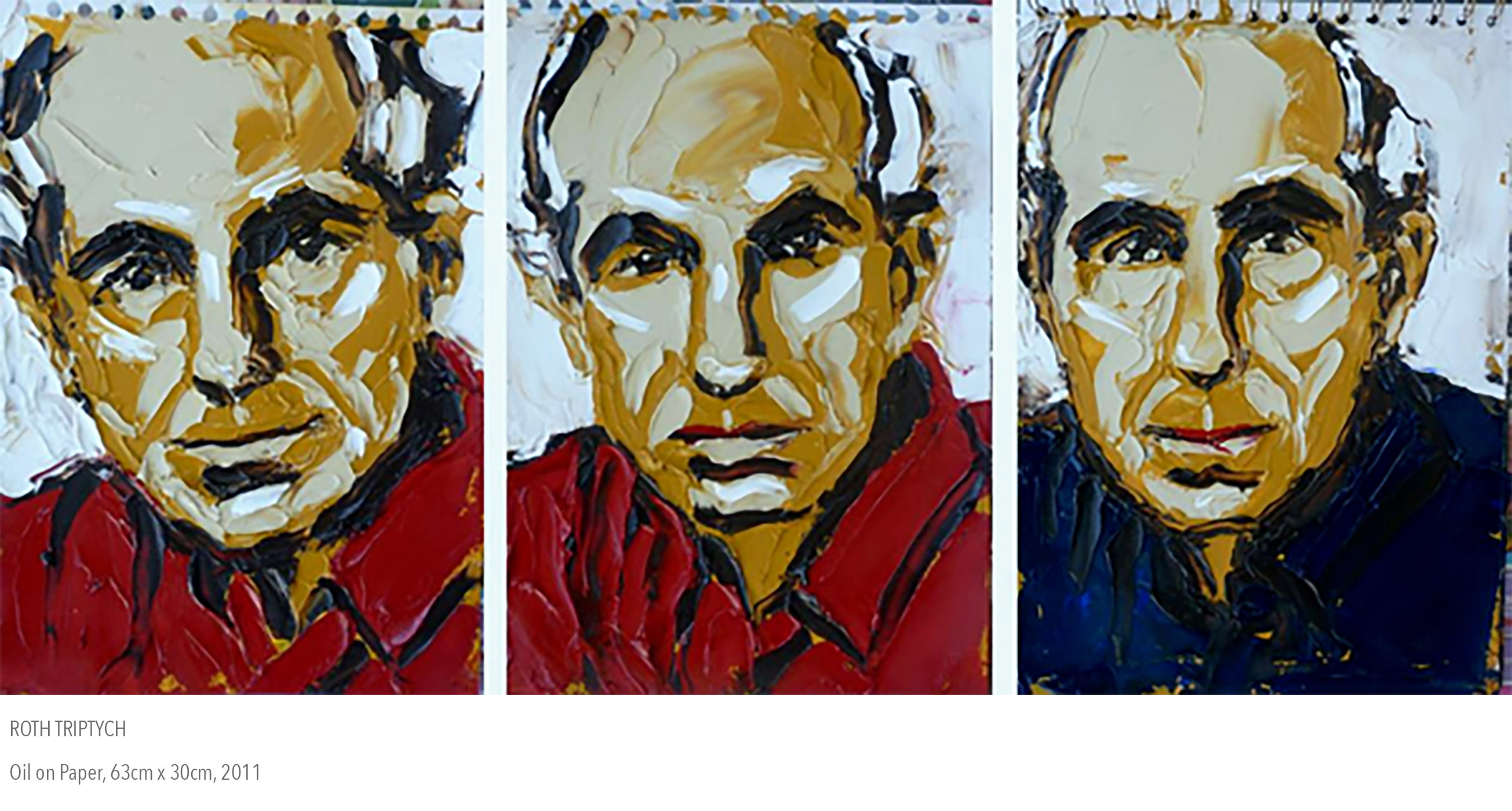 2011 oil painting called Roth Tryptych